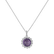 Náhrdelník s ametystem a diamanty Gaven3