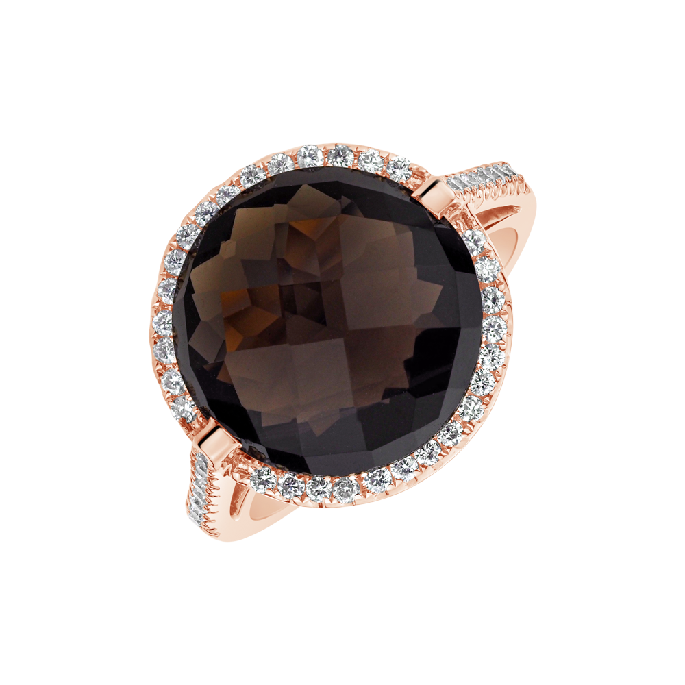 Prsten s quartzem diamanty Epifania | Halada