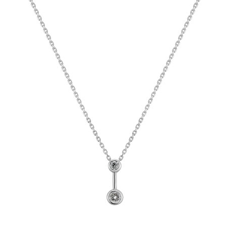 Přívěs s řetízkem a diamanty Simple Wish