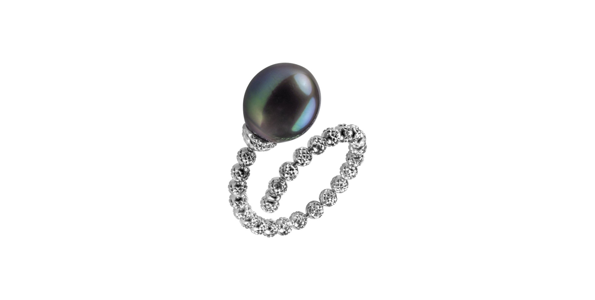 Prsten s perlou Balanced Pearl