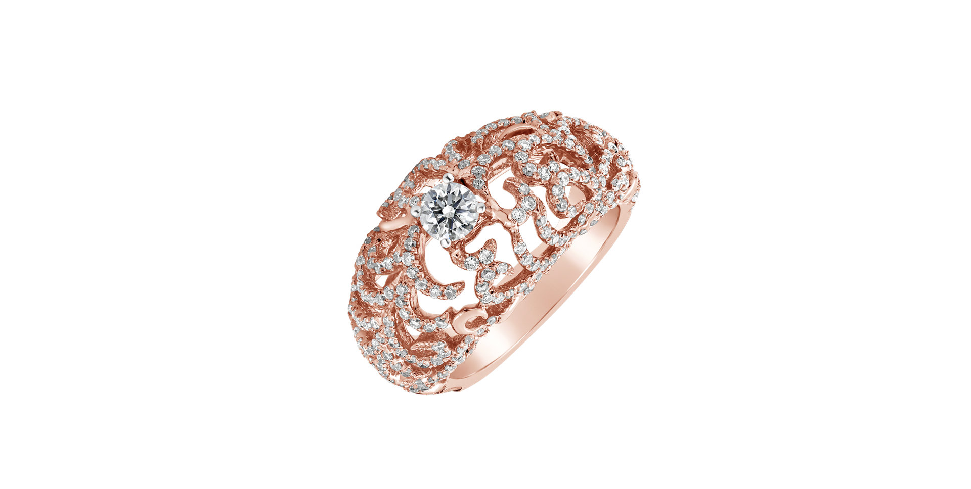 Prsten s diamanty Witching Garden