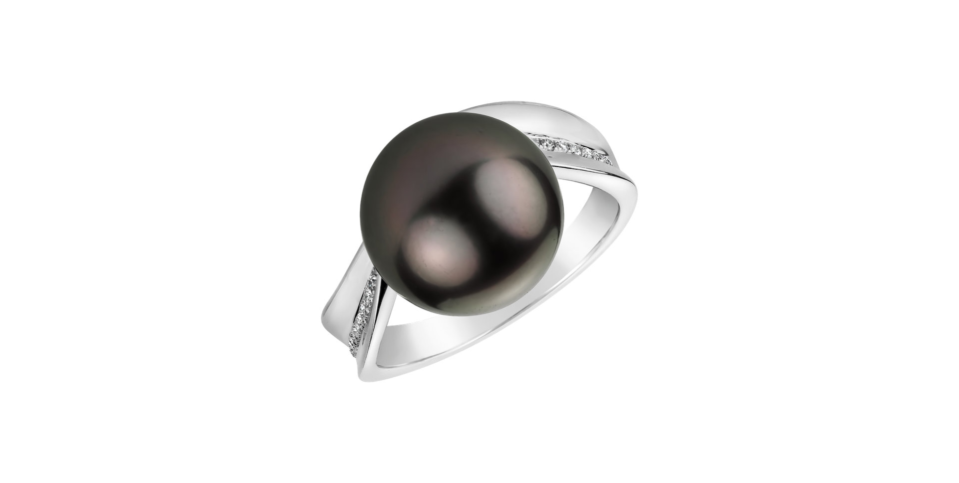 Prsten s perlou a diamanty Zaki