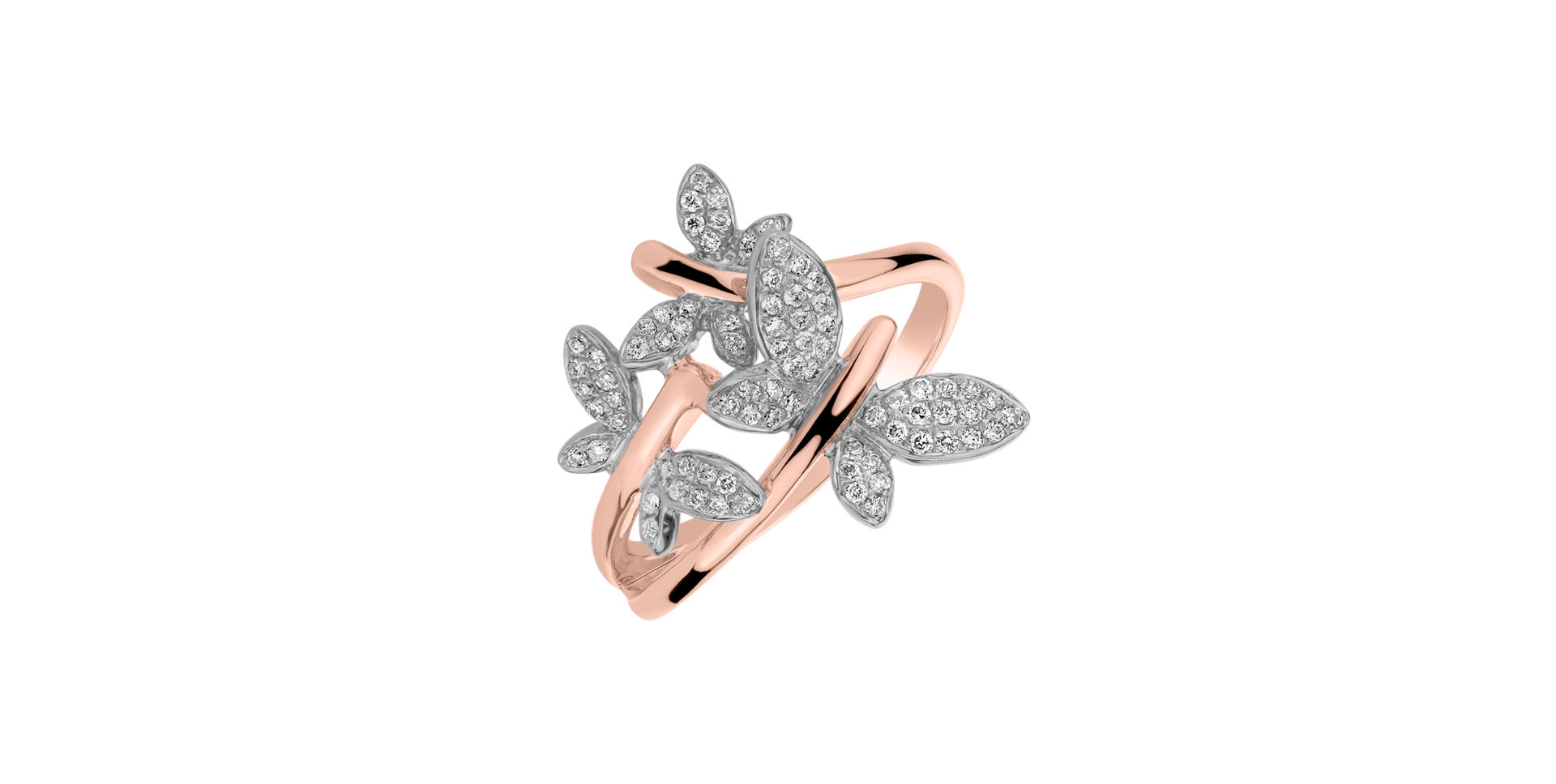 Prsten s diamanty Butterfly Passion