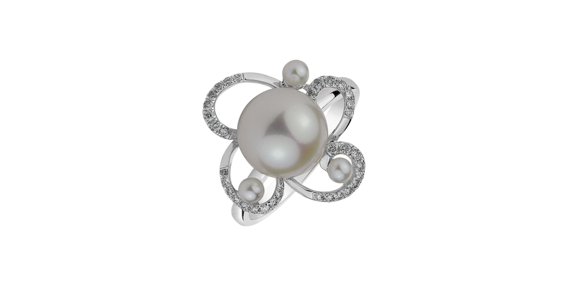 Prsten s perlou a diamanty Pearl Dream