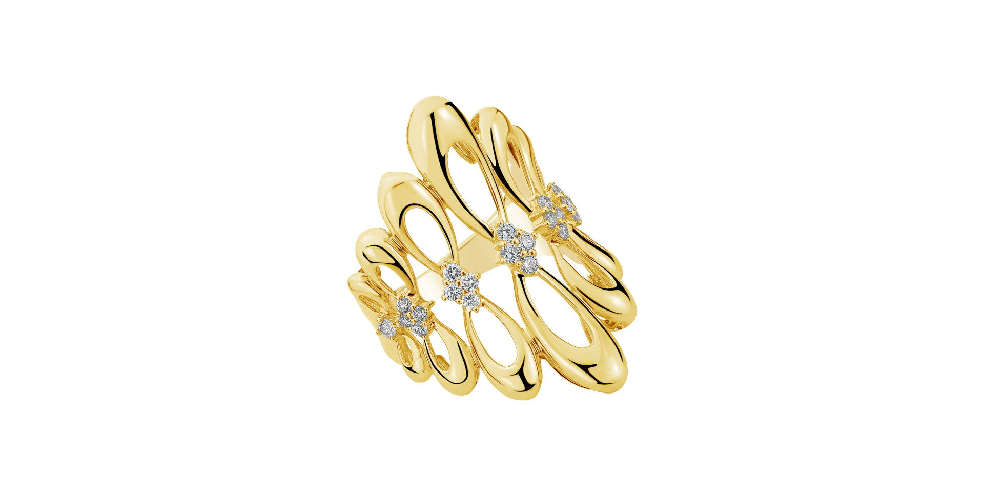 Prsten s diamanty Venus Constellation