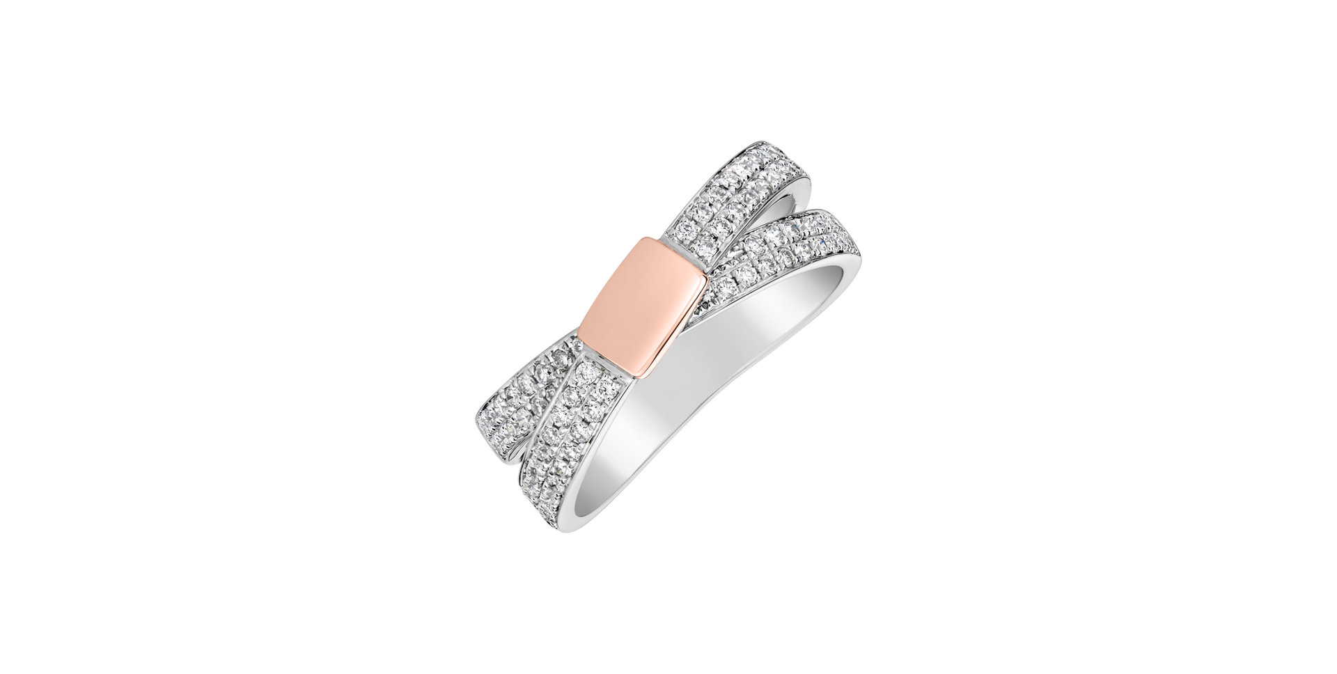 Prsten s diamanty Amazing Ribbon