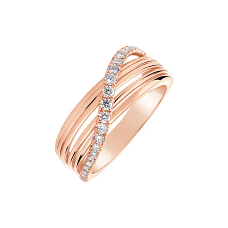 Prsten s diamanty Orion Ribbon