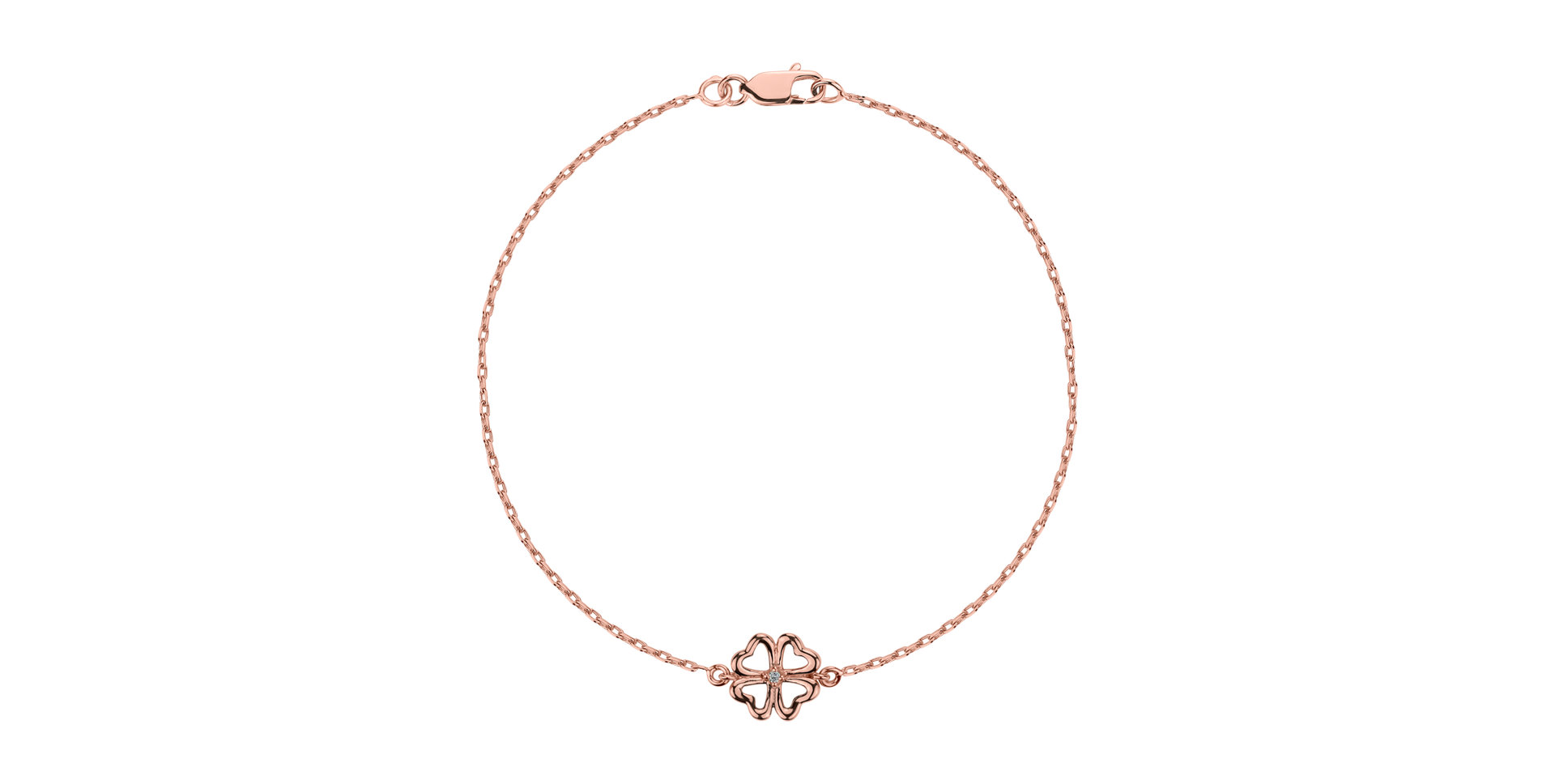 Náramek s diamantem Rose Luck