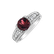 Prsten s turmalínem a diamanty Red Treasure4