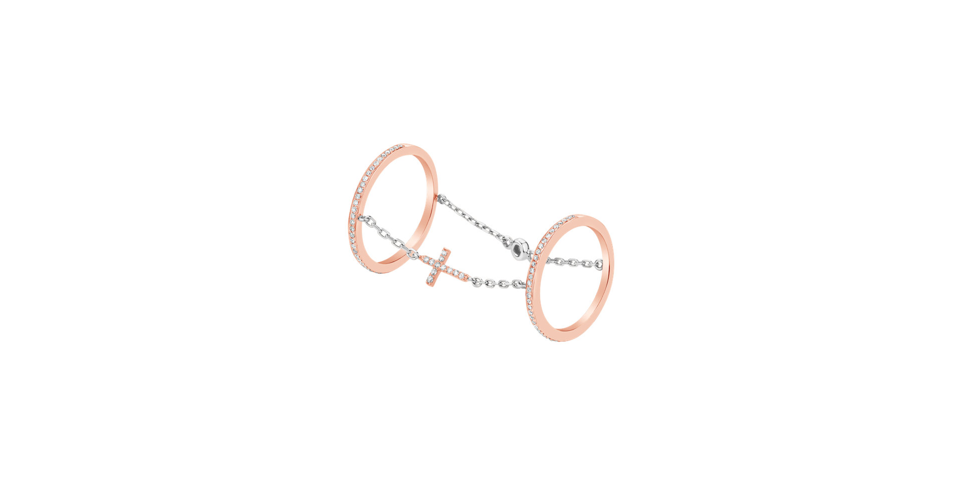 Prsten s diamanty Croos of Life