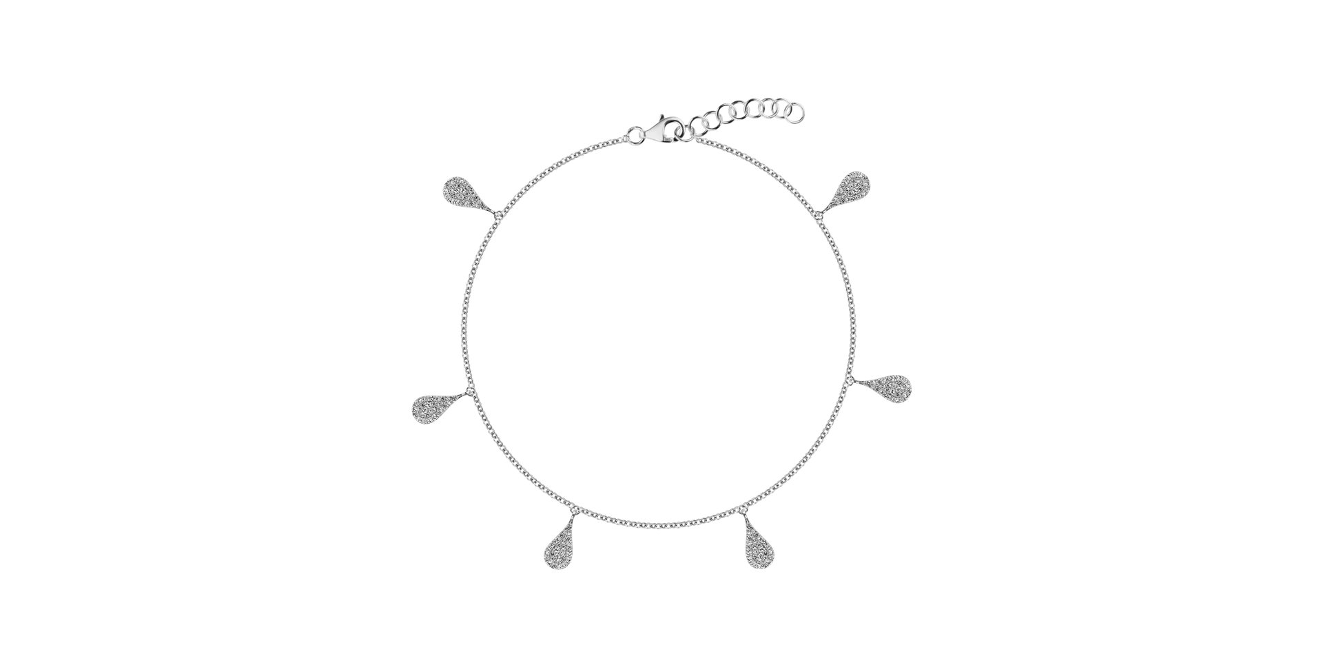 Náramek s diamanty Pluie