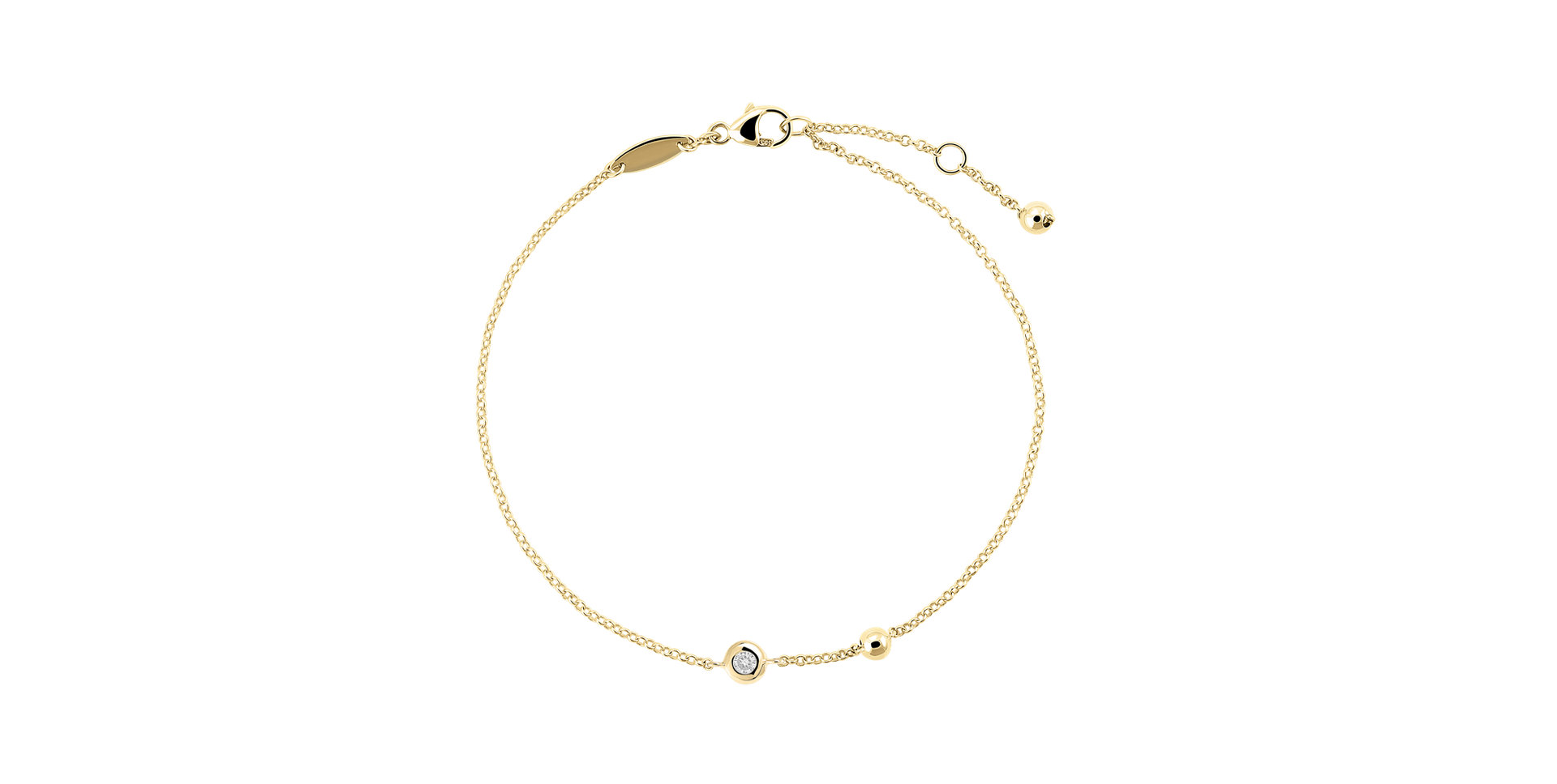 Náramek s diamantem Sky Message