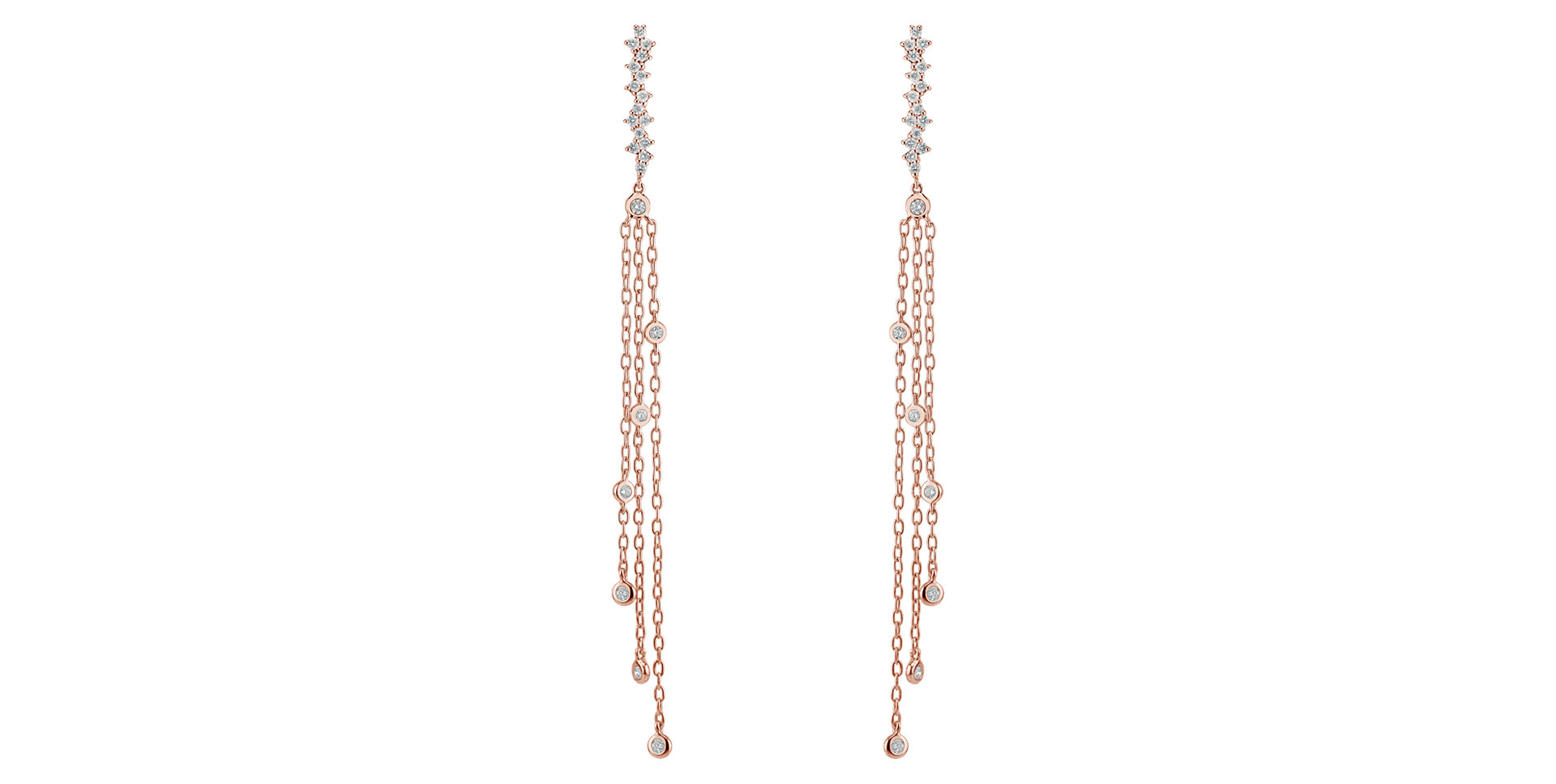 Náušnice s diamanty Sultan Waterfall