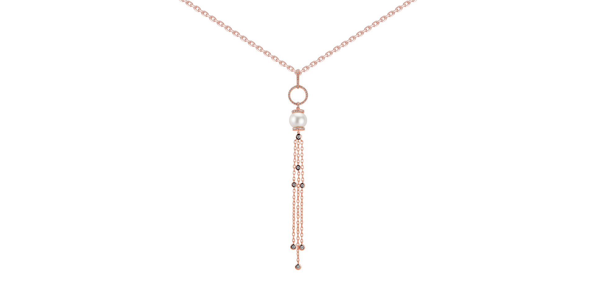 Přívěs s perlou a diamanty Sultan Secret