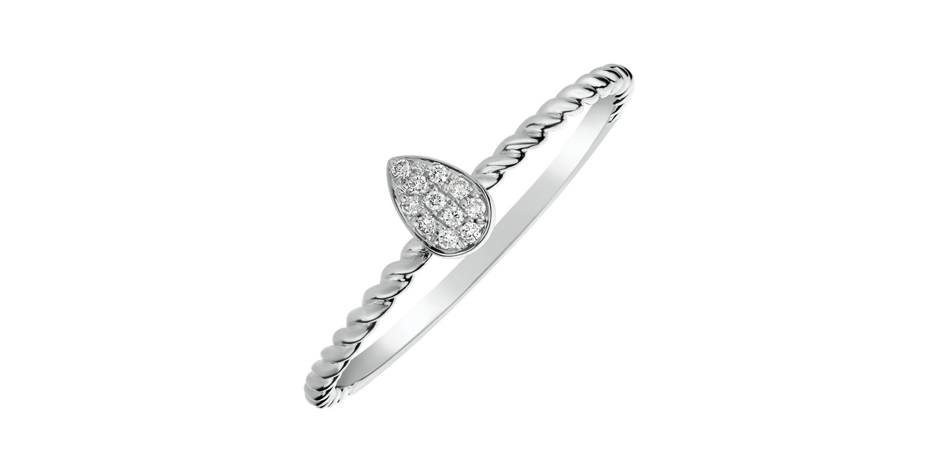 Prsten s diamanty Endless Drop