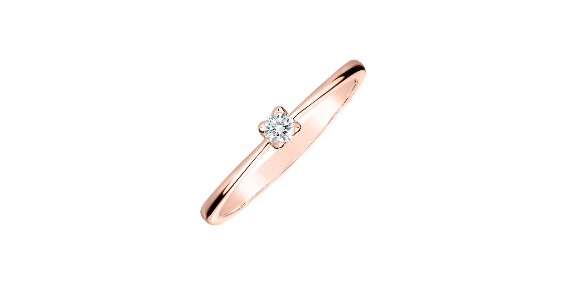 Prsten s diamantem Guardian Kiss