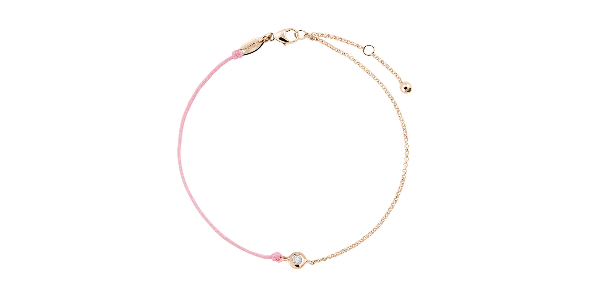 Diamantový náramek se šňůrkou Effect Diamond