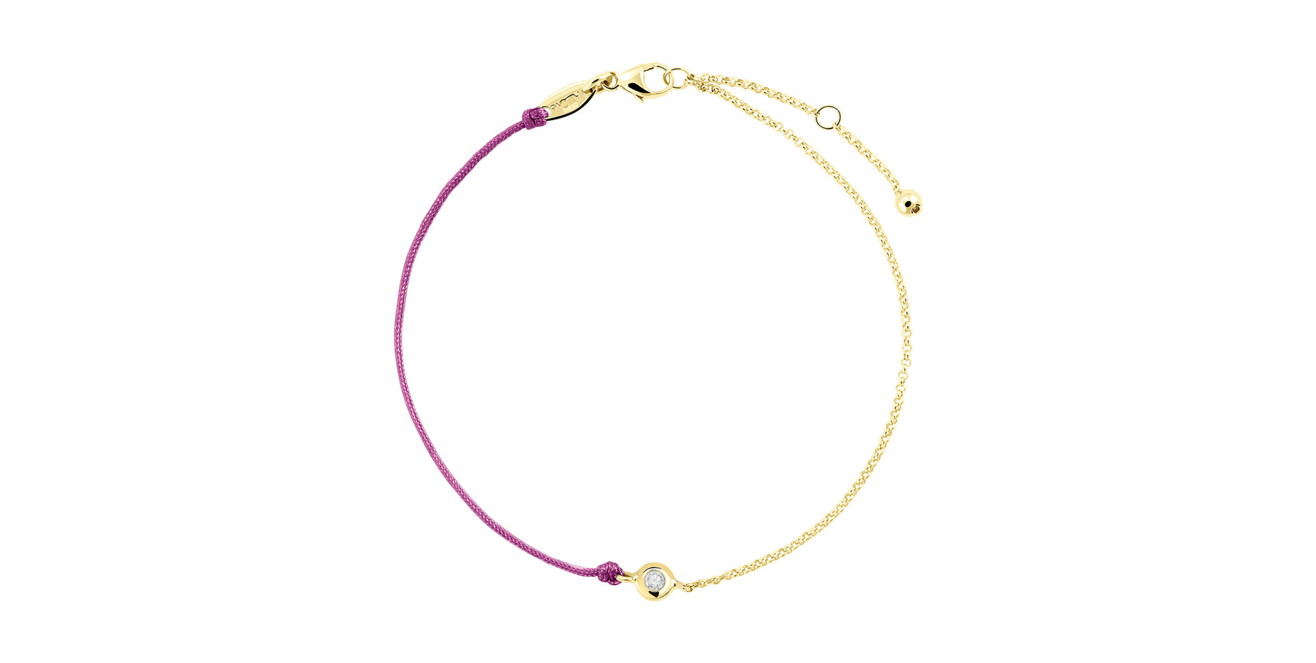 Diamantový náramek se šňůrkou Effect Diamond