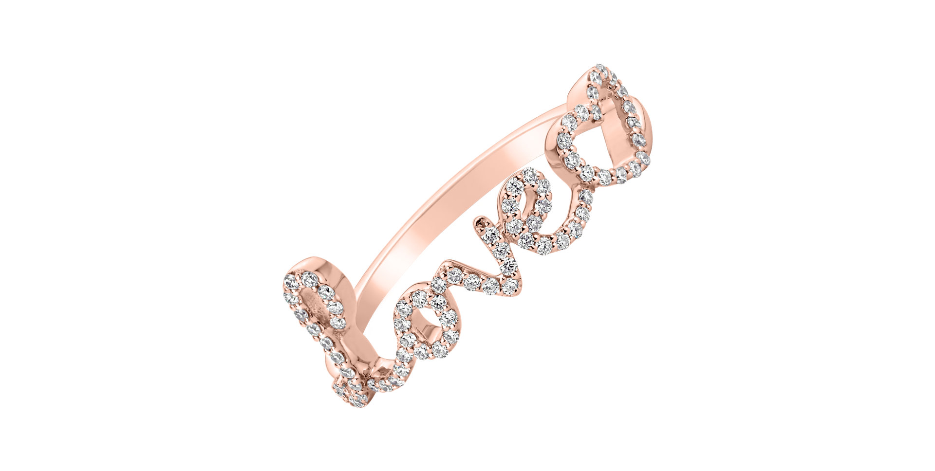 Prsten s diamanty Love