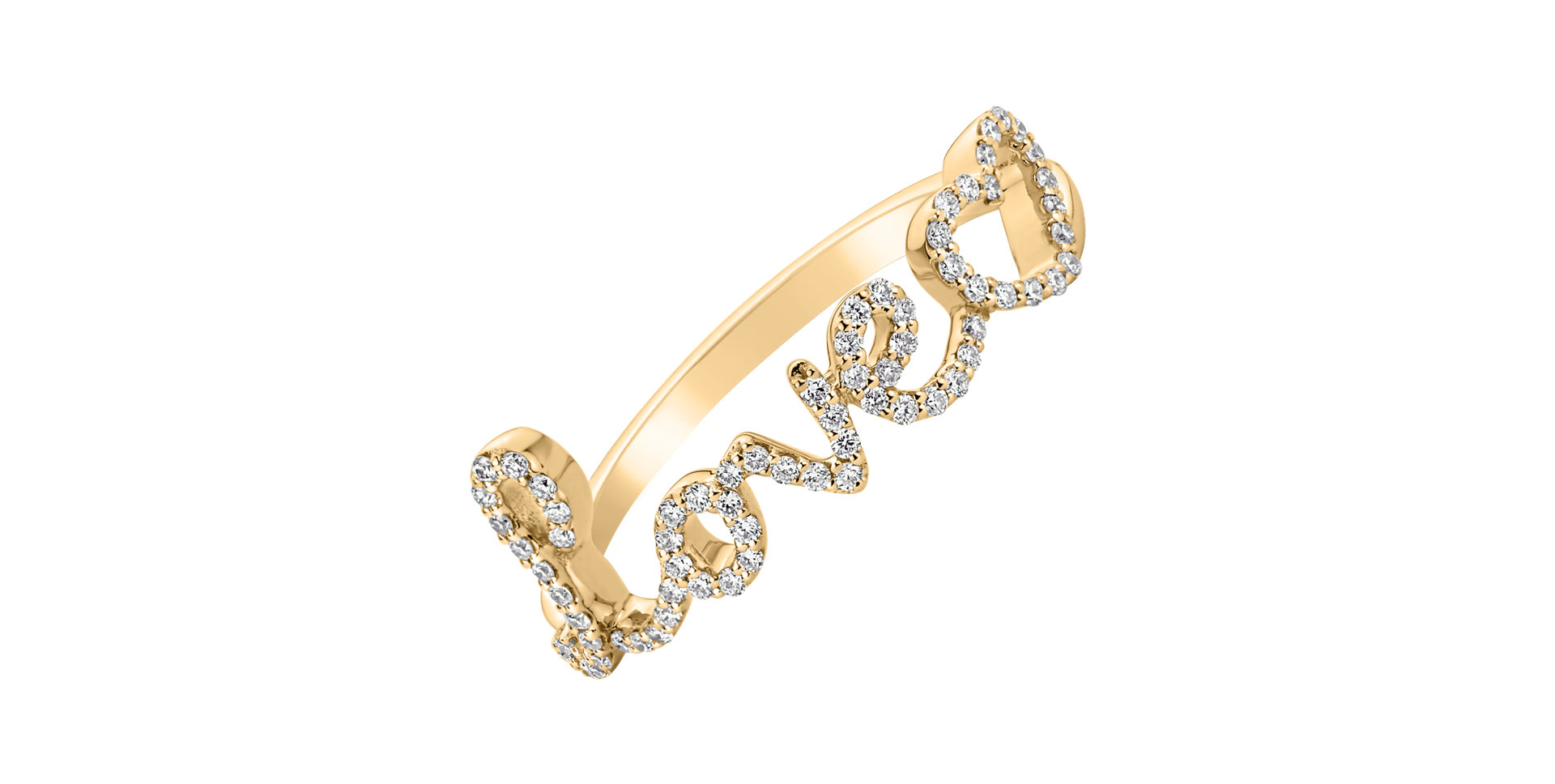 Prsten s diamanty Love