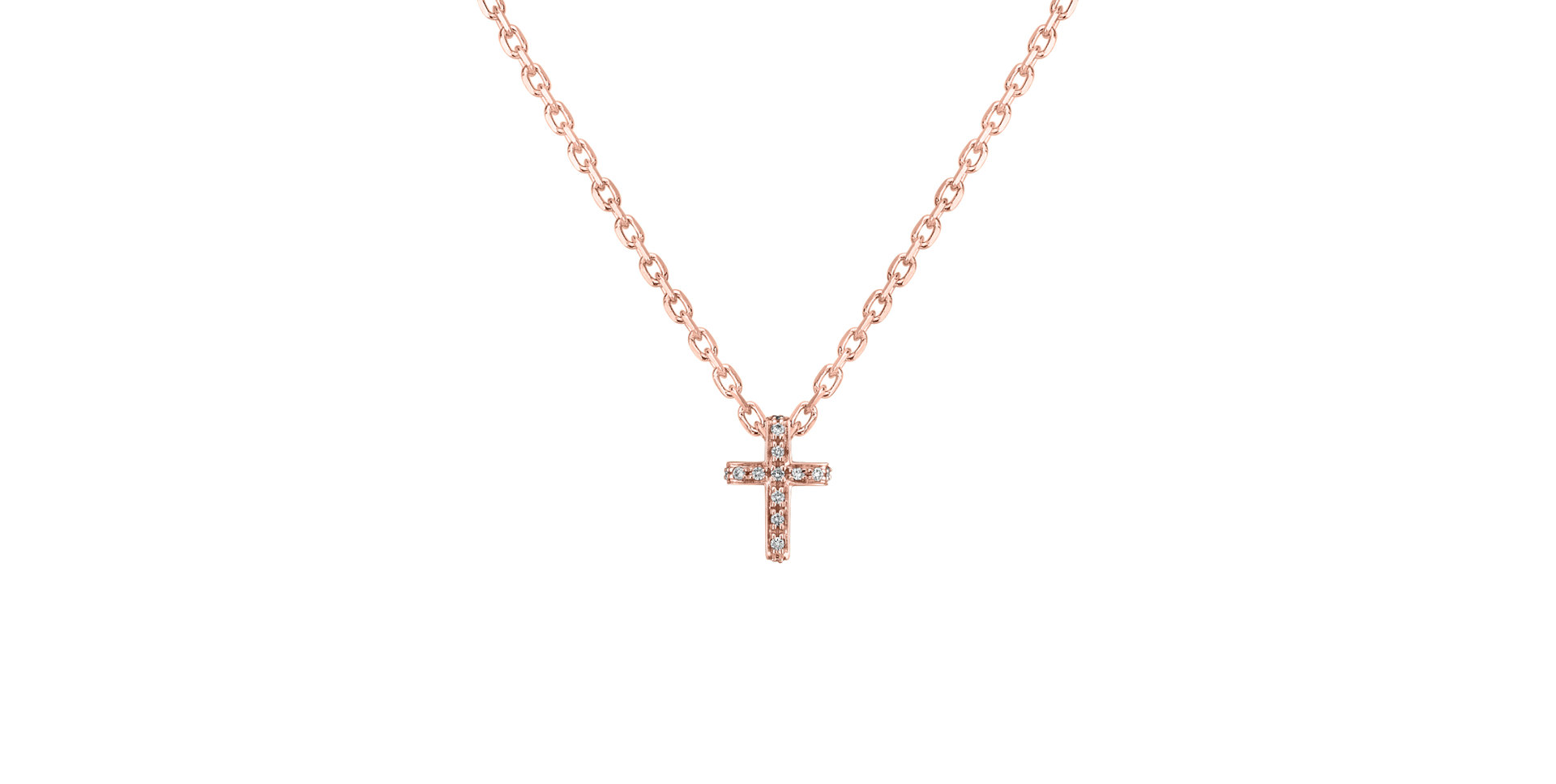 Přívěsek s diamanty Luxury Cross