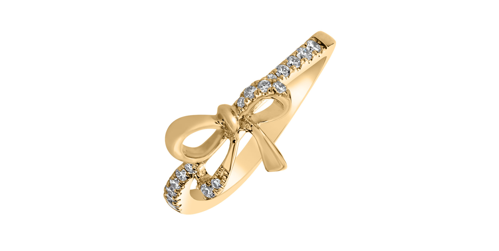 Prsten s diamanty Shiny Ribbon