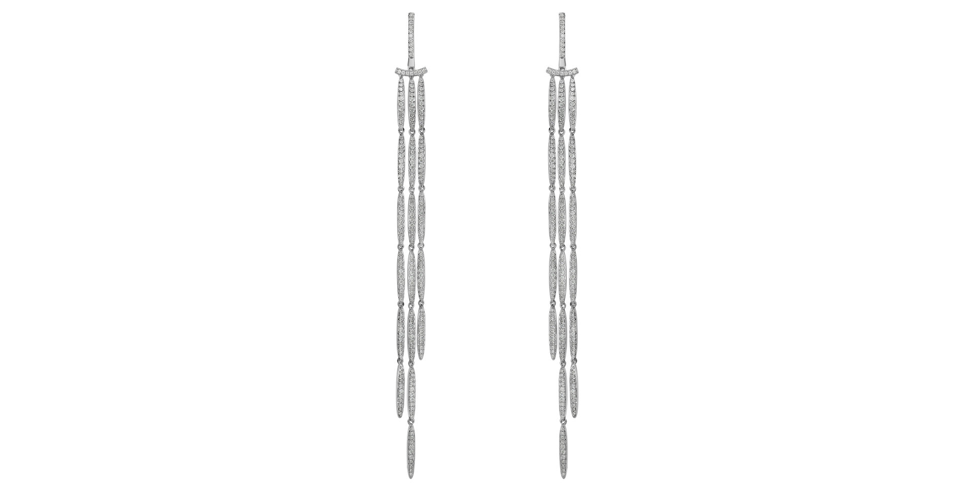 Náušnice s diamanty Splendid Waterfall