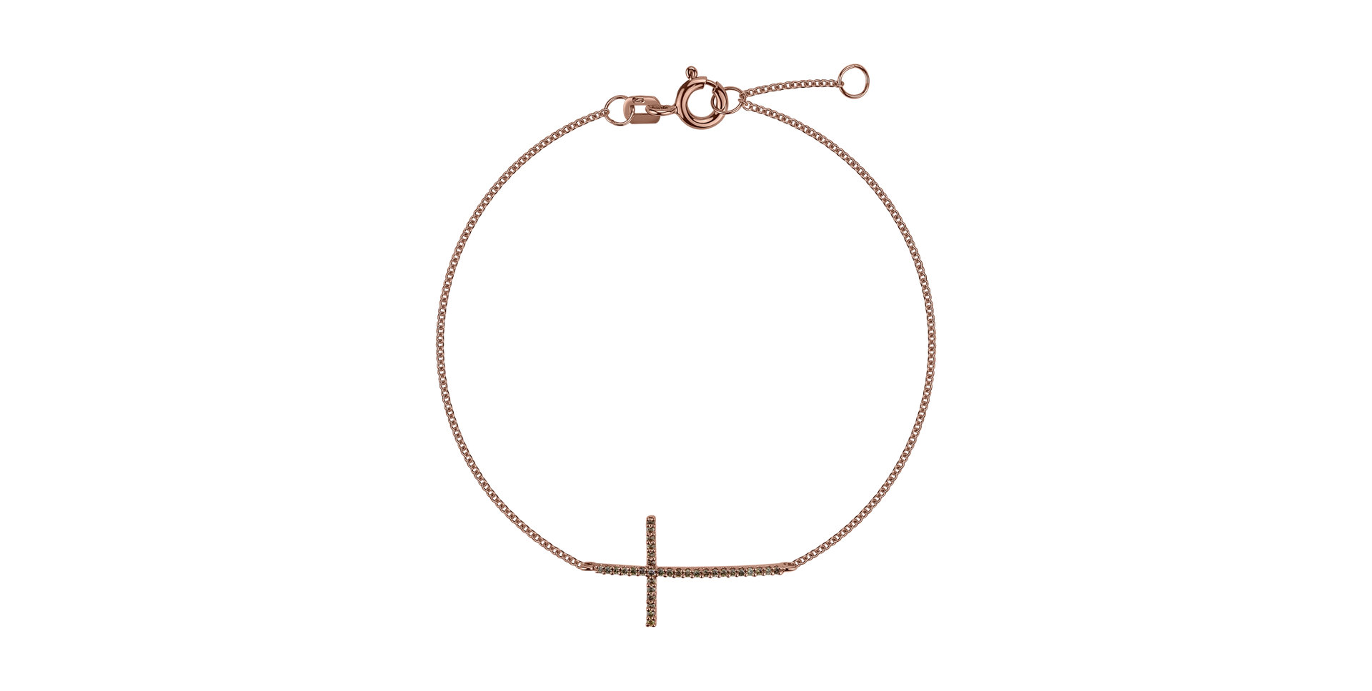 Náramek s diamanty Shiny Cross