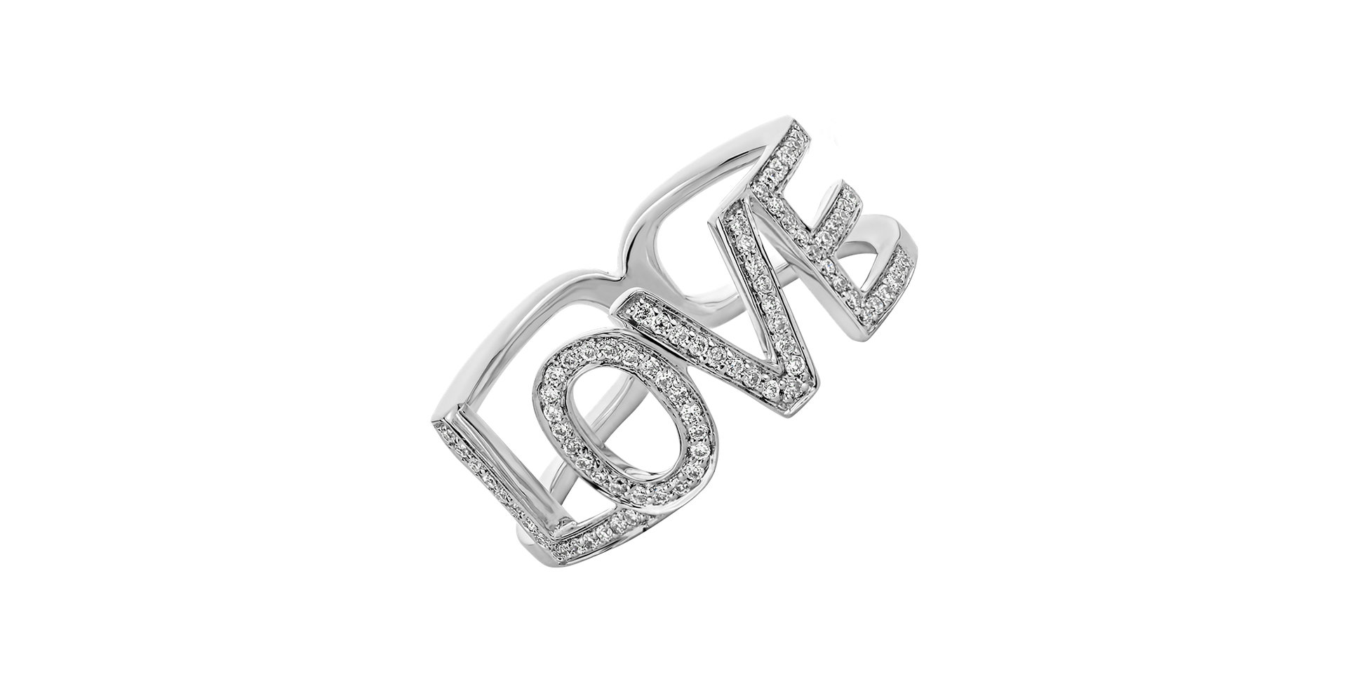 Prsten s diamanty Love