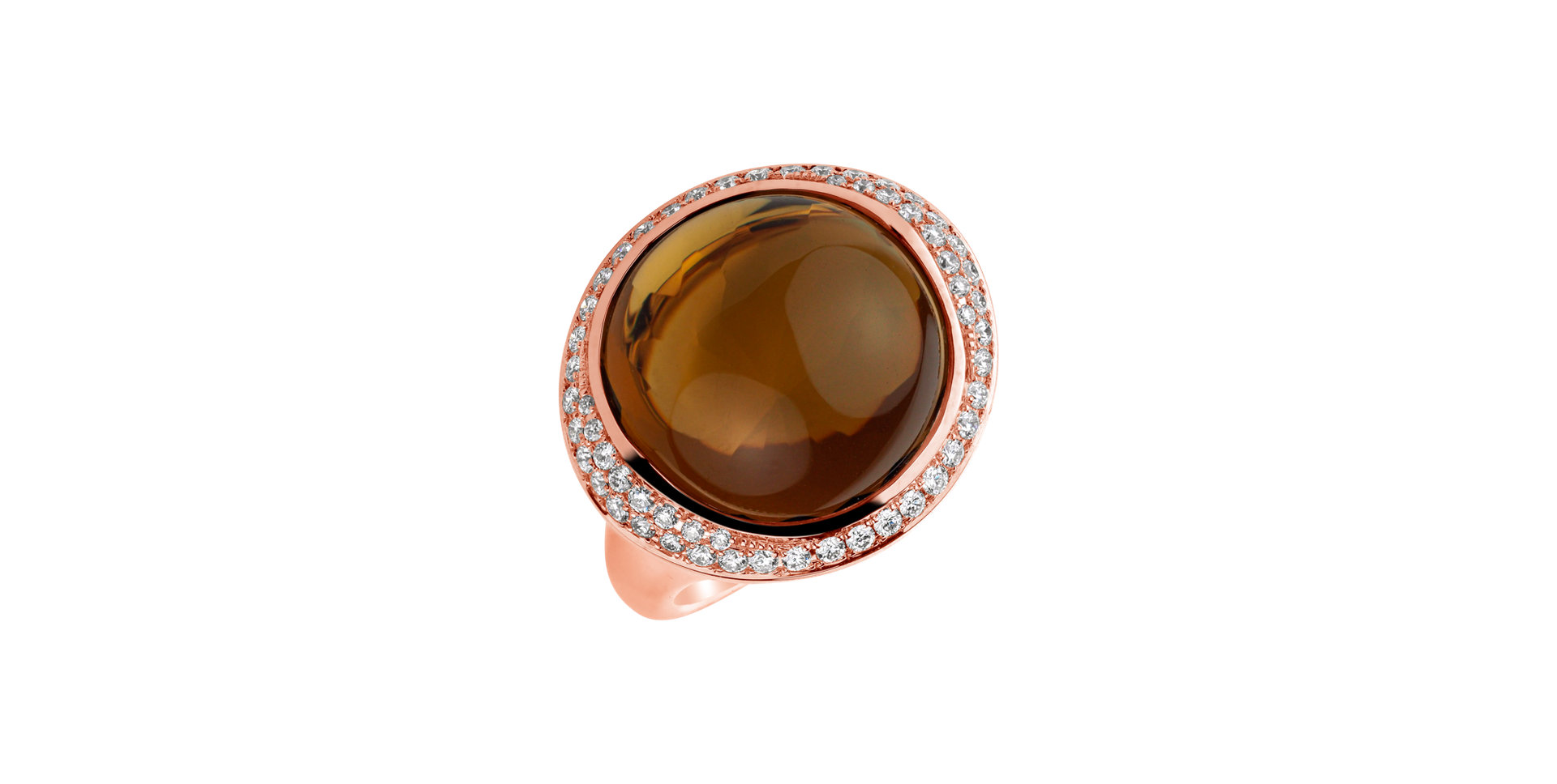 Prsten s quartzem diamanty Witching Countess