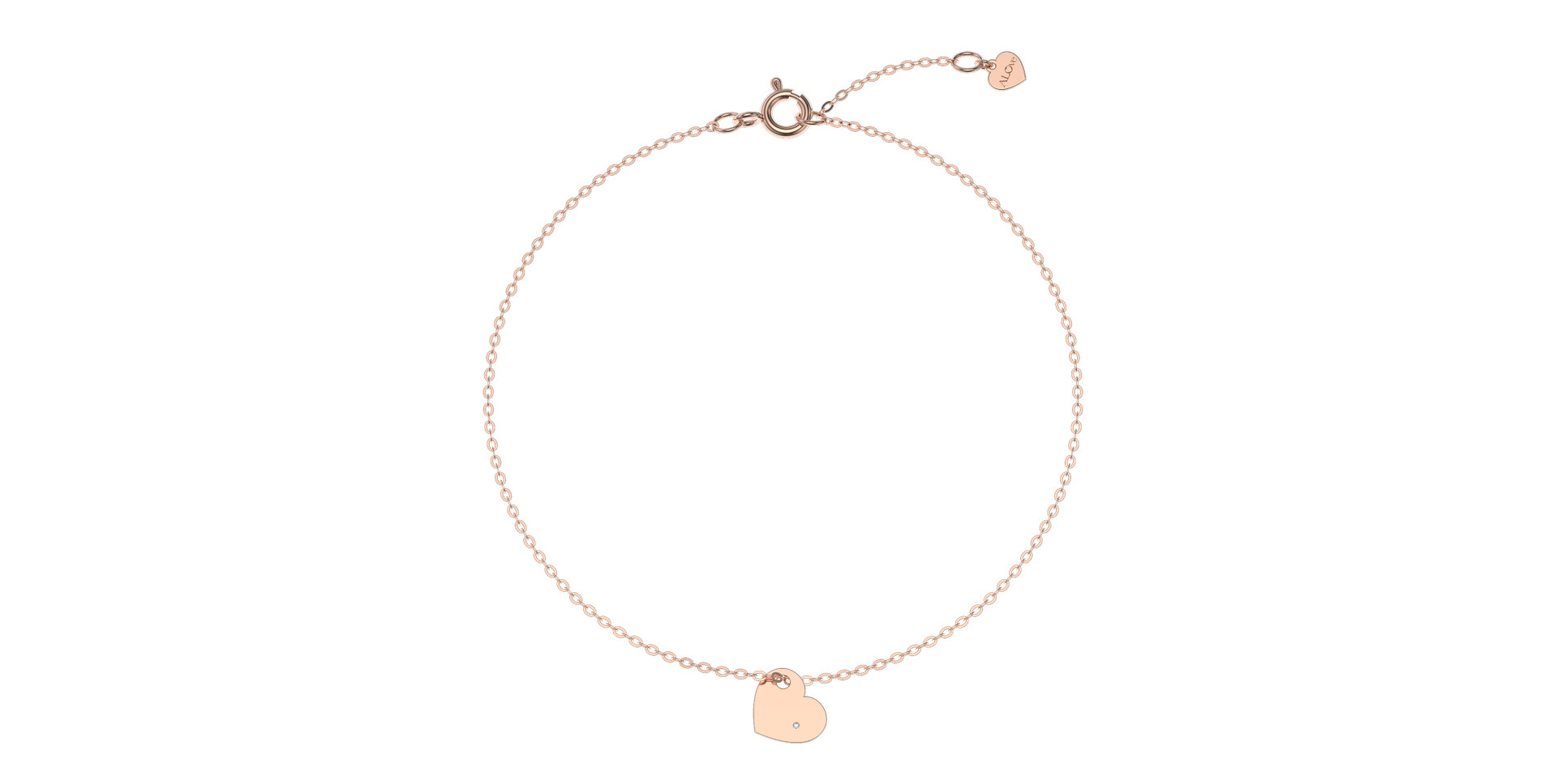 Náramek s diamantem Sweet Heart