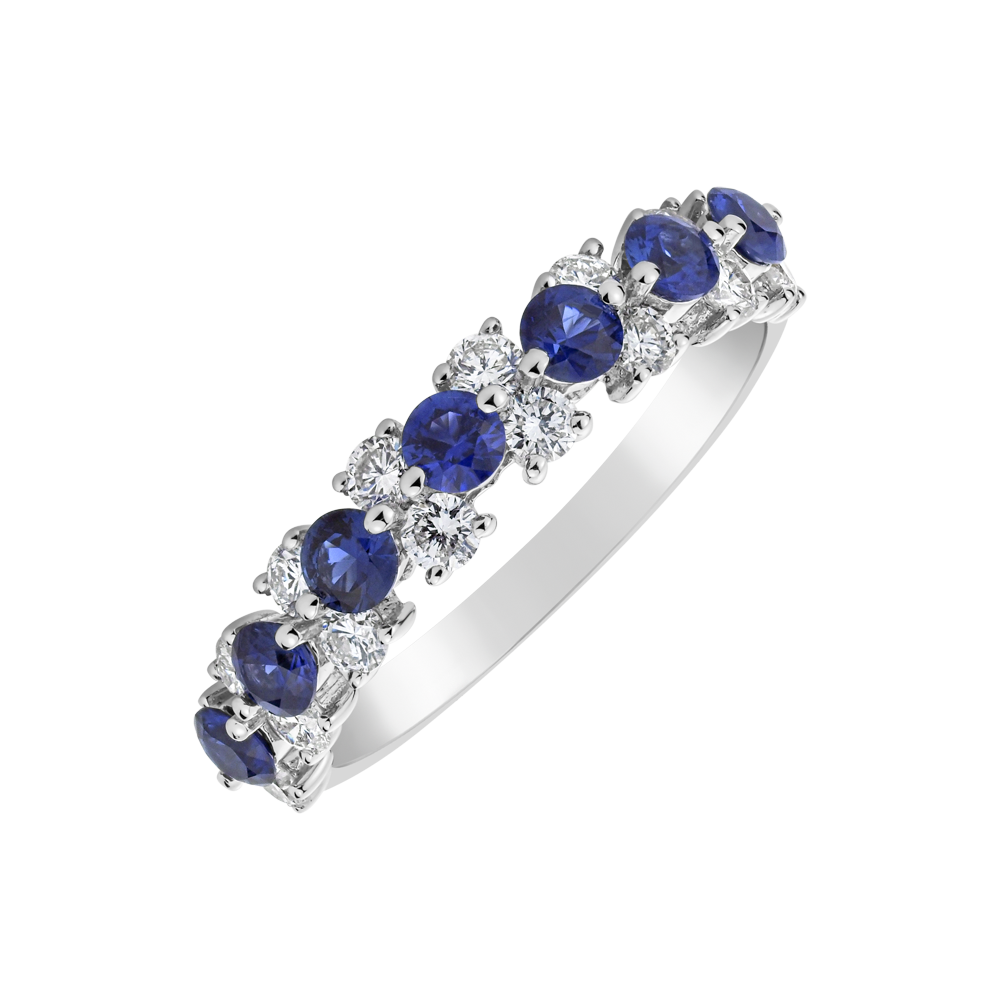 Prsten s diamanty a safíry Empyrean Essence | Halada