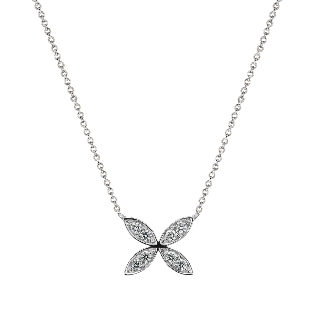 Náhrdelník s diamanty Fourleaf | Halada
