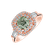 Prsten s bílými a zelenými diamanty Fascinating Countess4