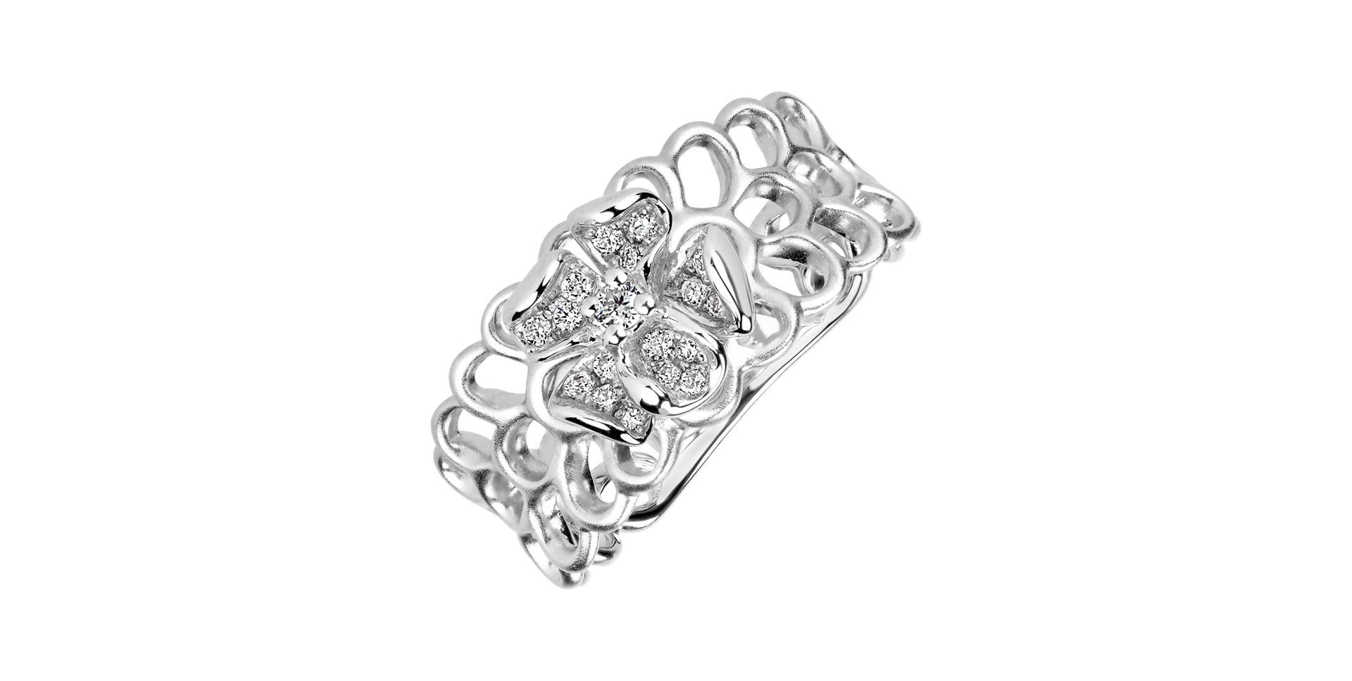 Prsten s diamanty Oriental Garden