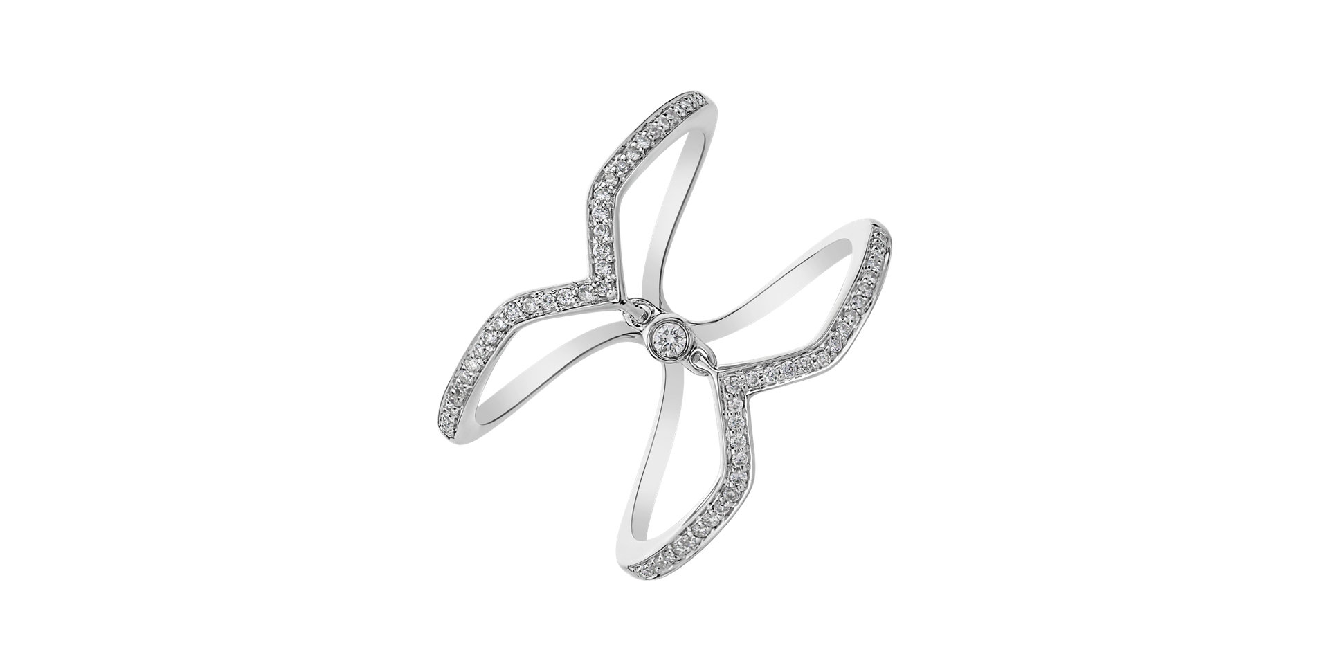 Prsten s diamanty Sun Choker