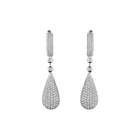 Náušnice s diamanty Festive Drops