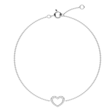 Náramek s diamanty Heart