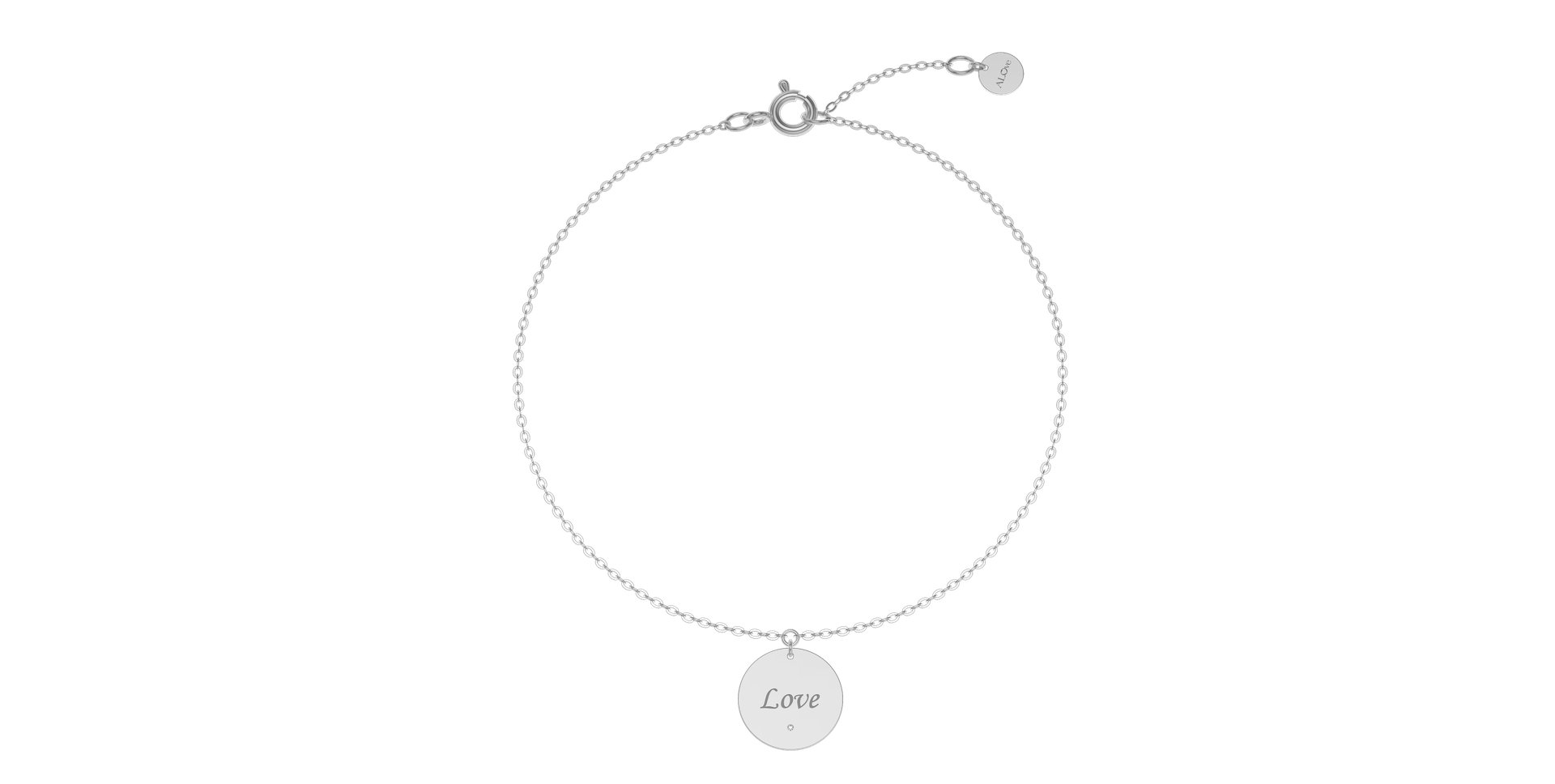 Náramek s diamantem Love