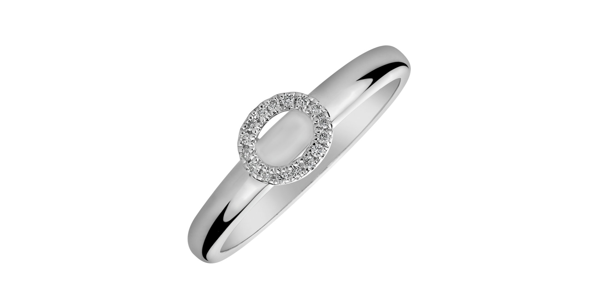 Prsten s diamanty Simply Circle