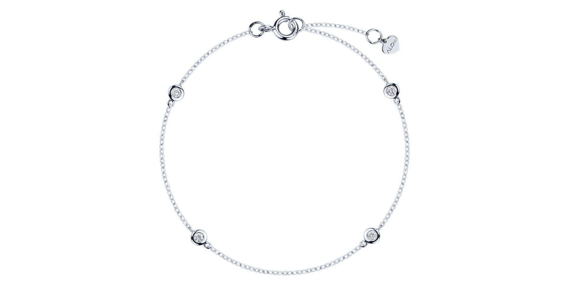 Náramek s diamanty Dots