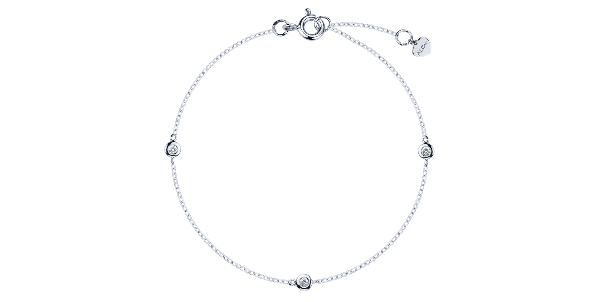 Náramek s diamanty Dots