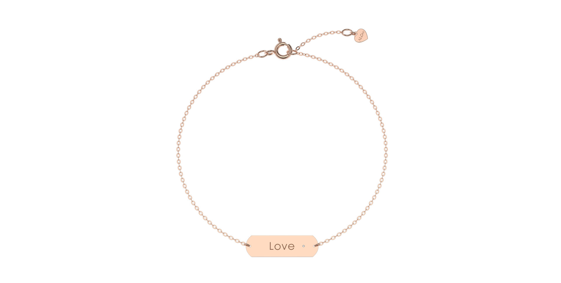 Náramek s diamantem Amour Glamour