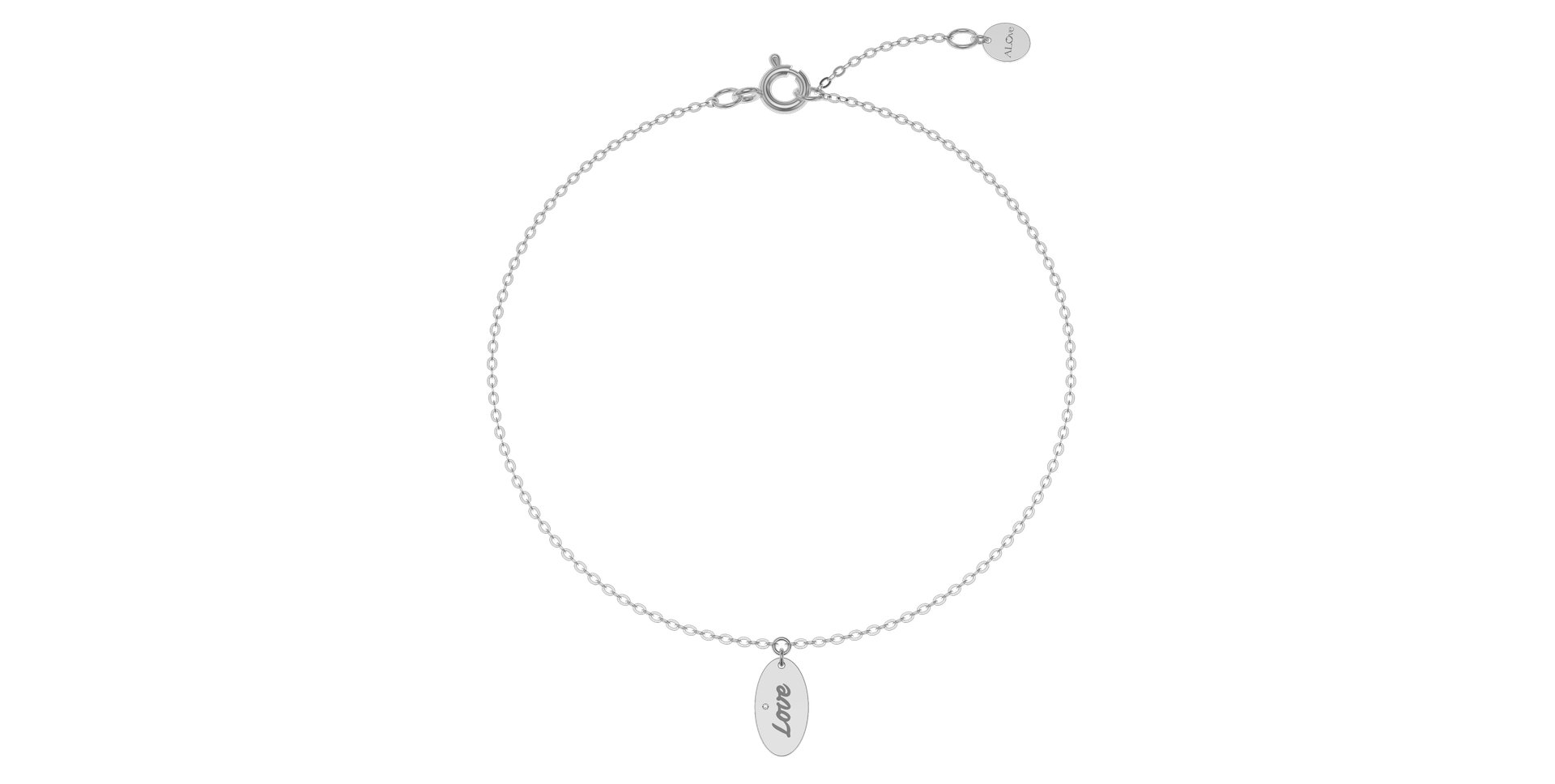 Náramek s diamantem Love Amour Message