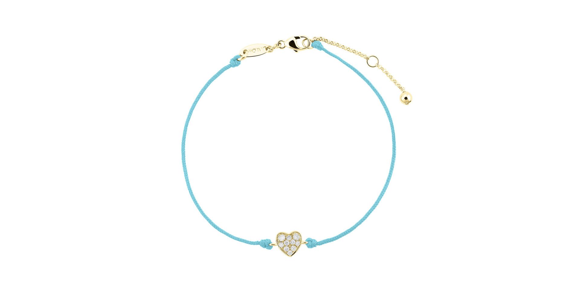 Diamantový náramek se šňůrkou My Heart