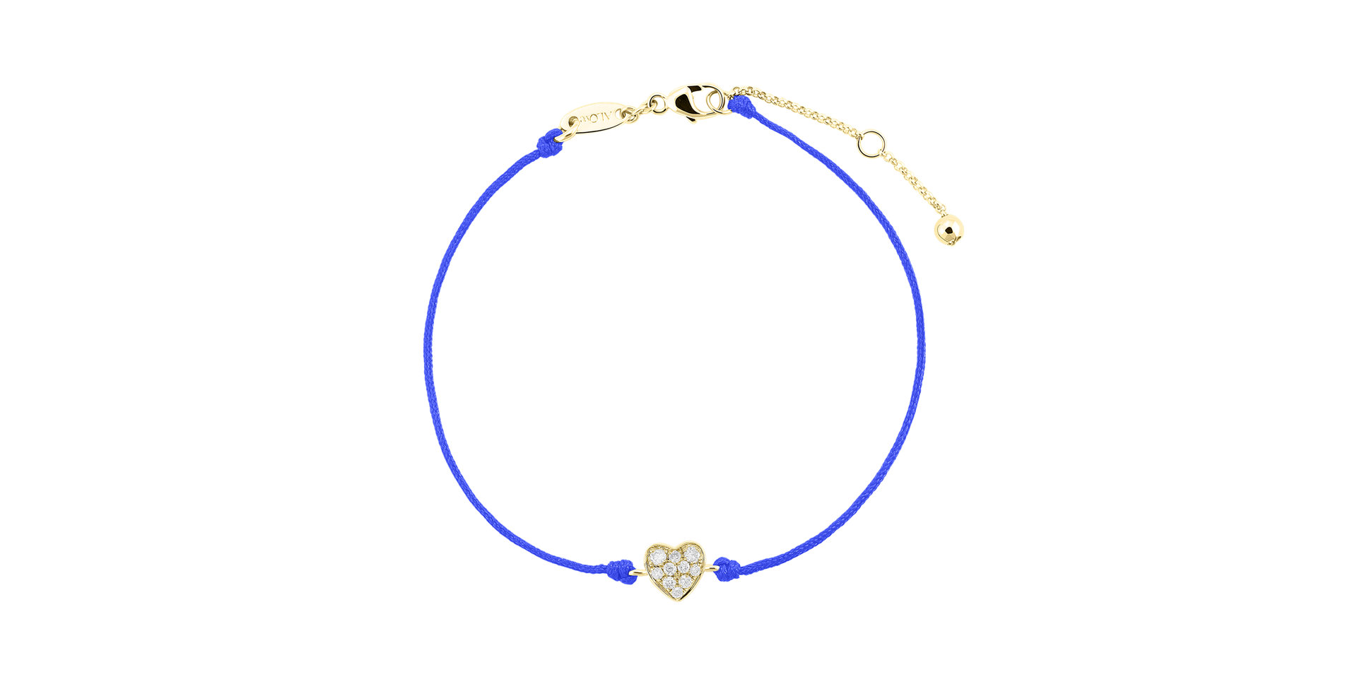 Diamantový náramek se šňůrkou My Heart