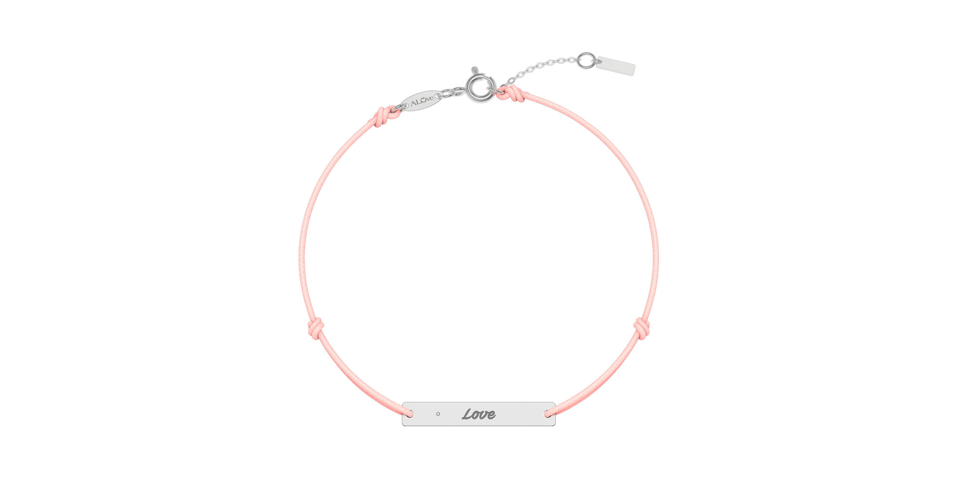 Diamantový náramek se šňůrkou Stamp Diamond