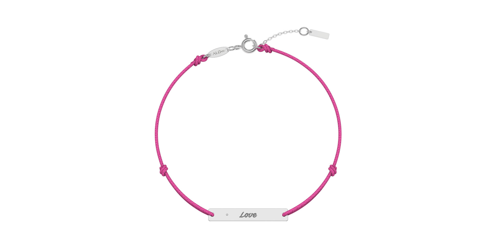 Diamantový náramek se šňůrkou Stamp Diamond