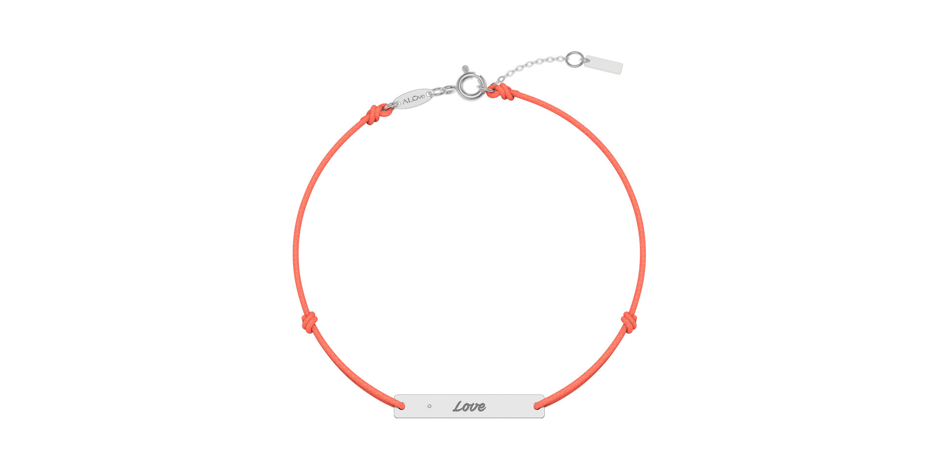 Diamantový náramek se šňůrkou Stamp Diamond