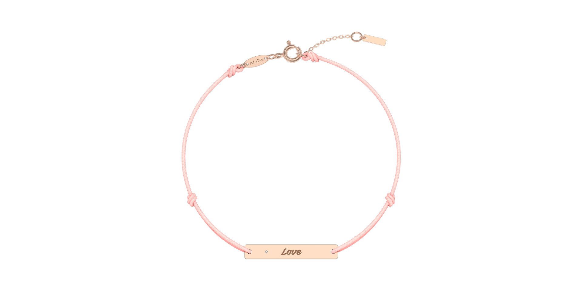 Diamantový náramek se šňůrkou Stamp Diamond